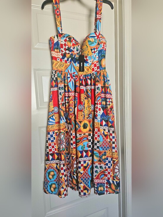 Fashion Nova Dresses & Skirts - EUROPEAN DREAM poplin Midi Dress FASHIONOVA Multicolor